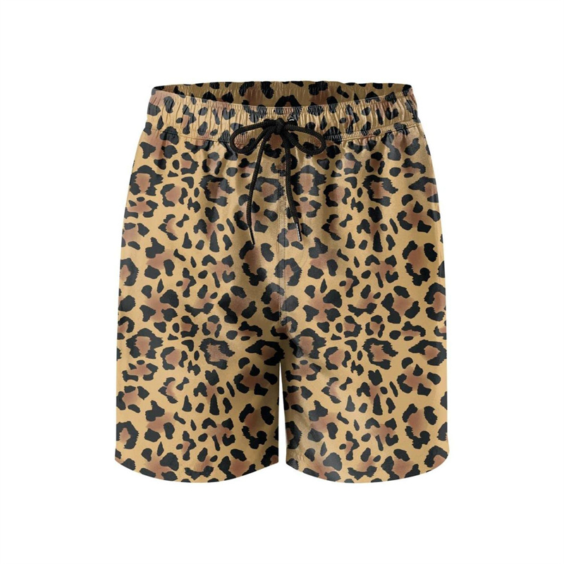 Trunks Board Surf - Moda Leopard 3D Print Spodenki plażowe