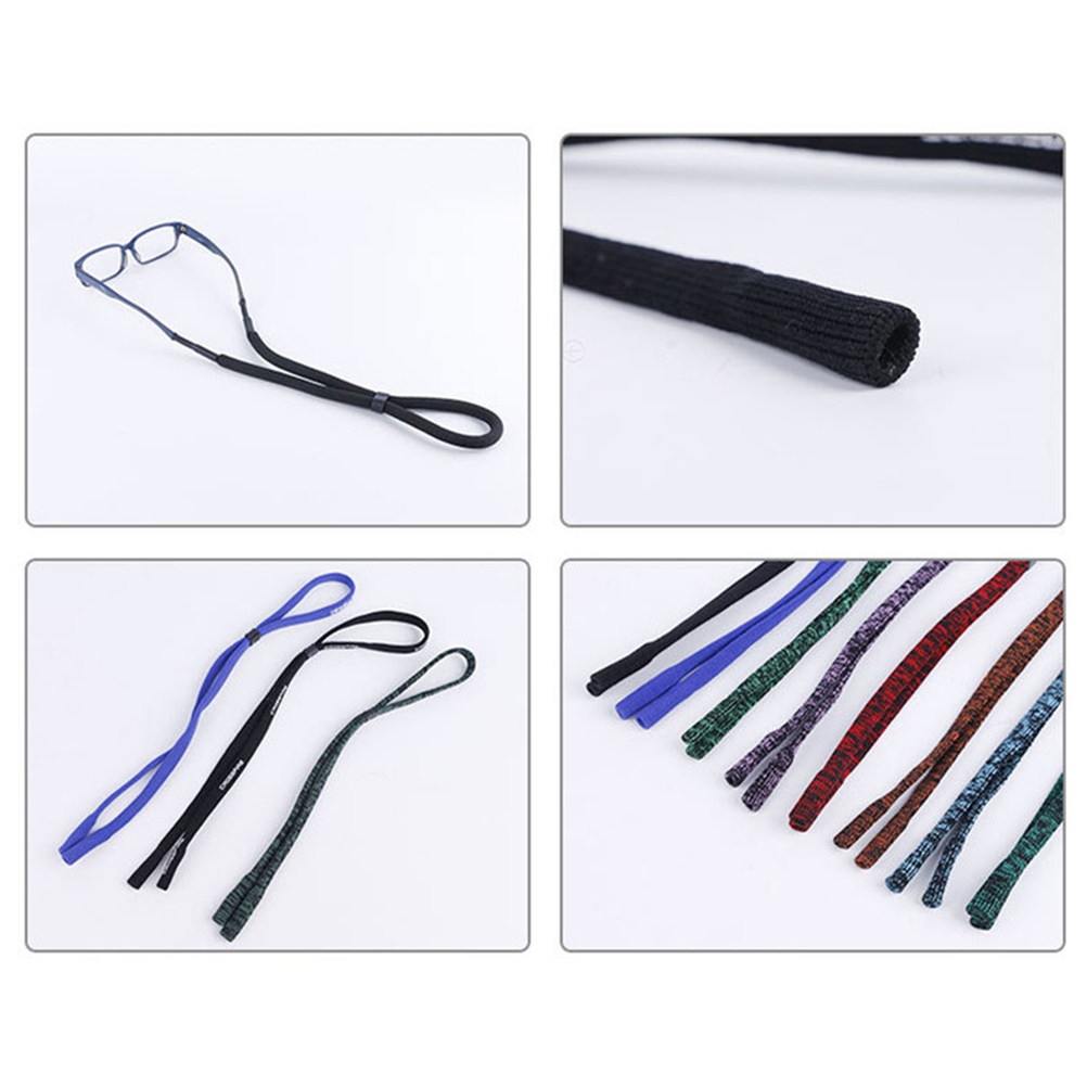 Sunglass Retainer Cord - 5 szt. Pasków do okularów, antypoślizgowe,