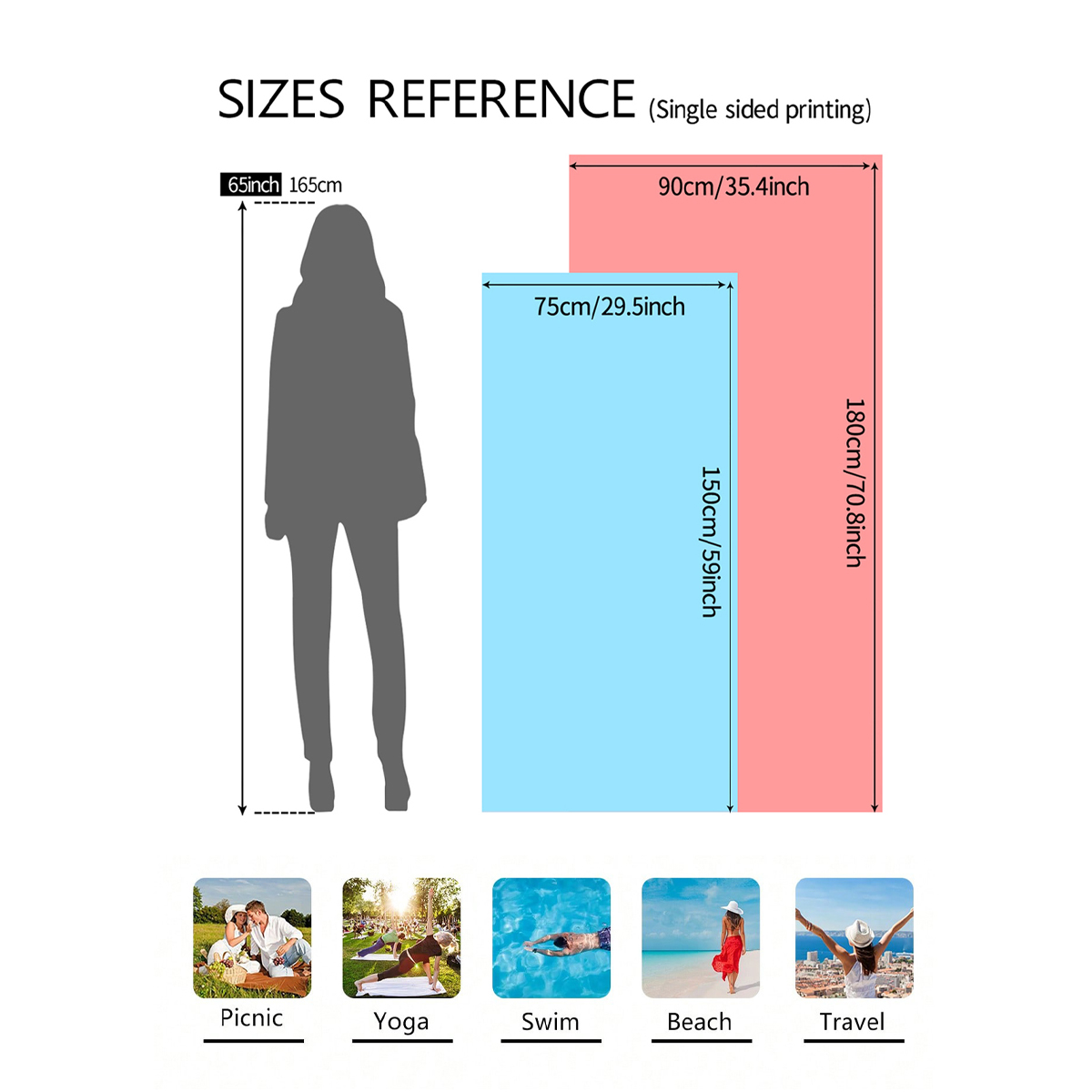 1 szt. Duży ręcznik plażowy w  – Beach Towel Large recenzja i cena