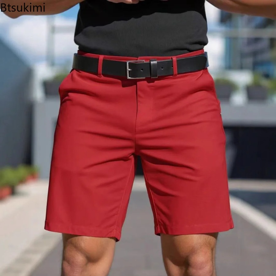 Letnie Nowe Męskie Gładkie Sli – Shorts Chino Slim recenzja i cena