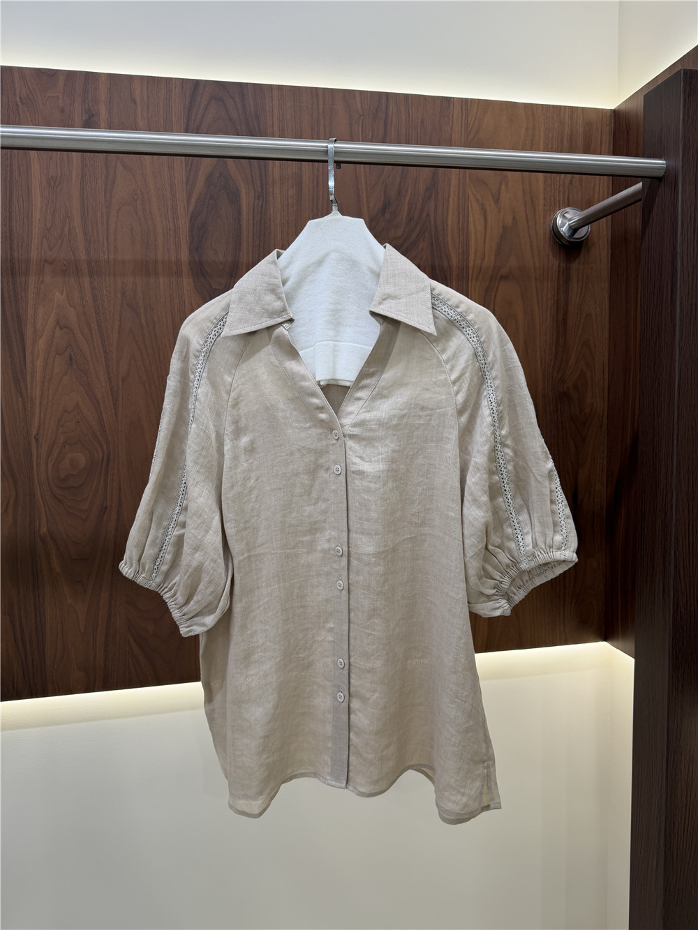 Damski komplet: koszula z krót – Short Linen Drawstring recenzja i cena