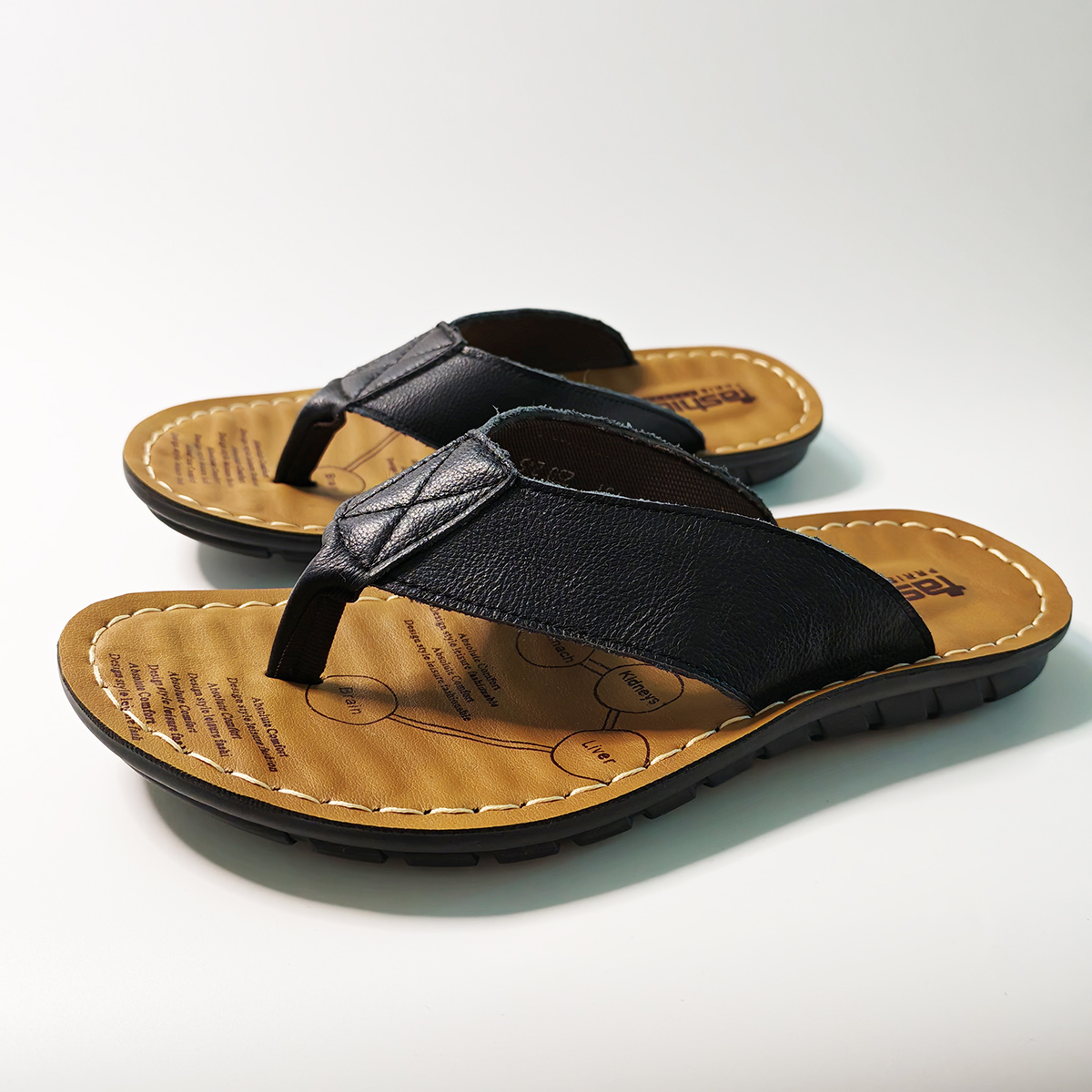 Letnie buty męskie Klapki Skór – Flip Flop Leather Men recenzja i cena