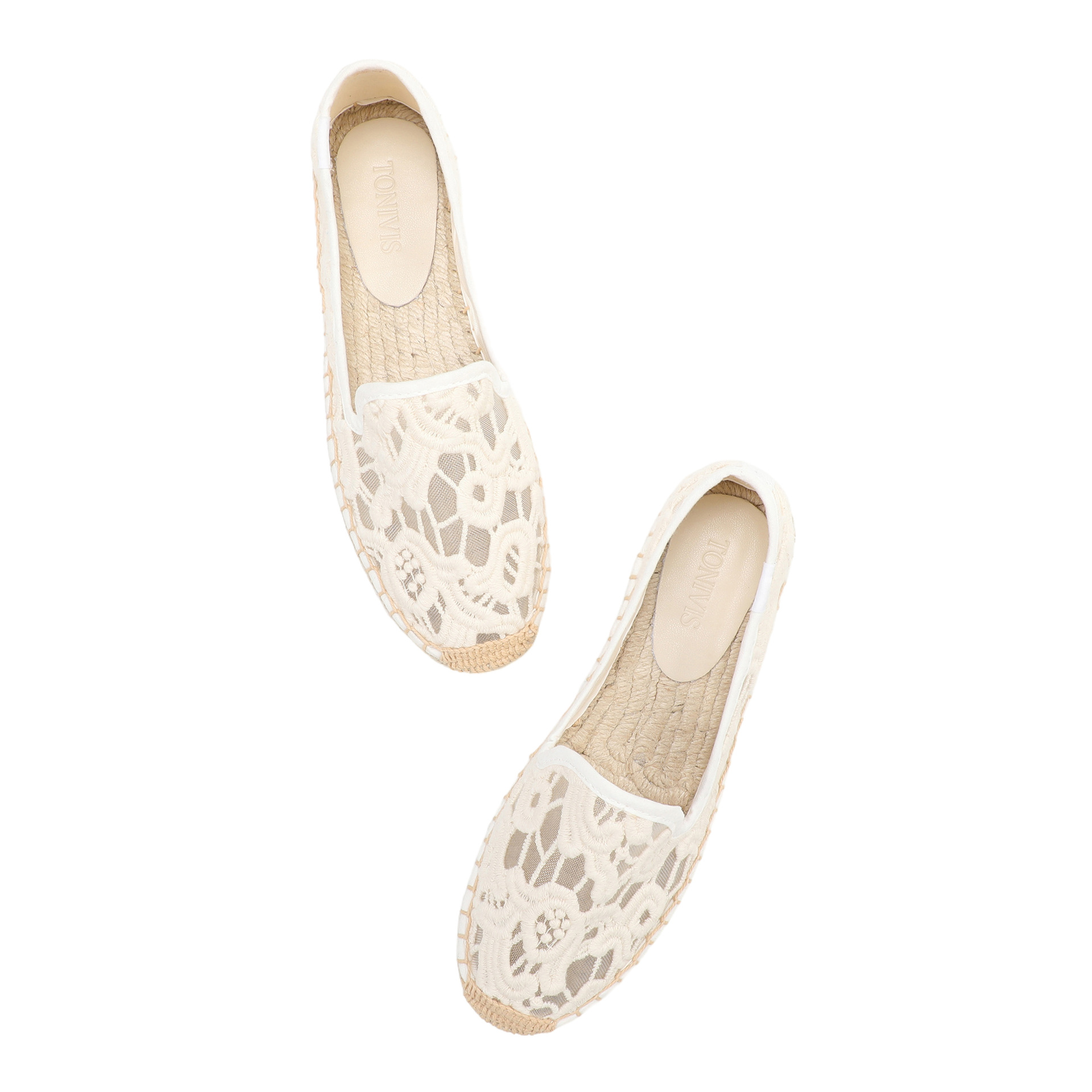 Damskie koronkowe espadryle, w – Espadrille Slip On recenzja i cena