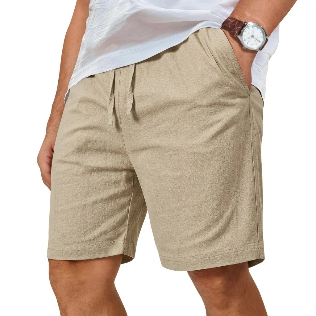 Luźne, lekkie, bawełniano-lnia – Short Linen Drawstring recenzja i cena