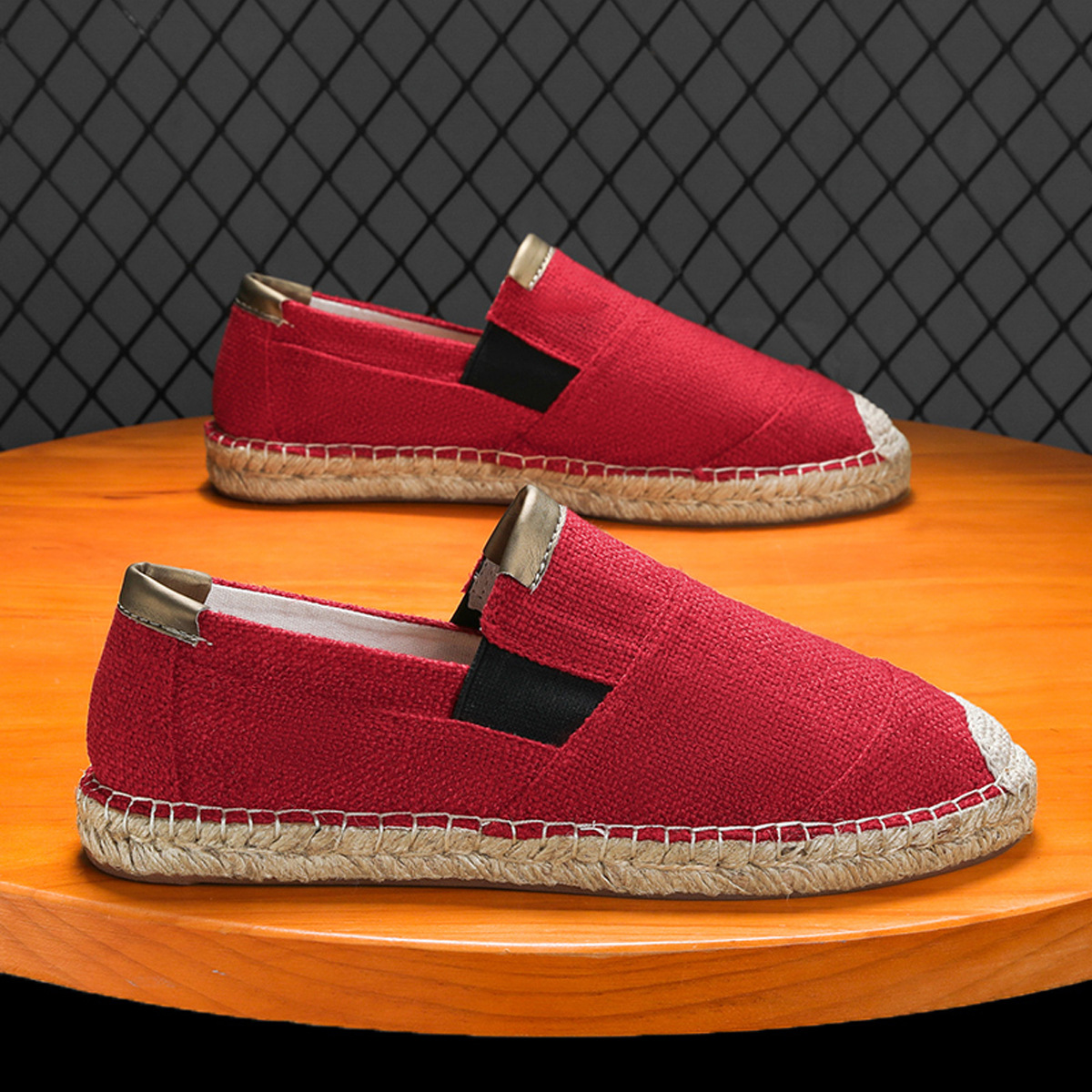 Nowe męskie lniane buty codzie – Espadrille Slip On recenzja i cena